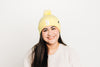 Butter Letter Pom Pom Hat