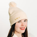 Custom Text Pom Pom Hat