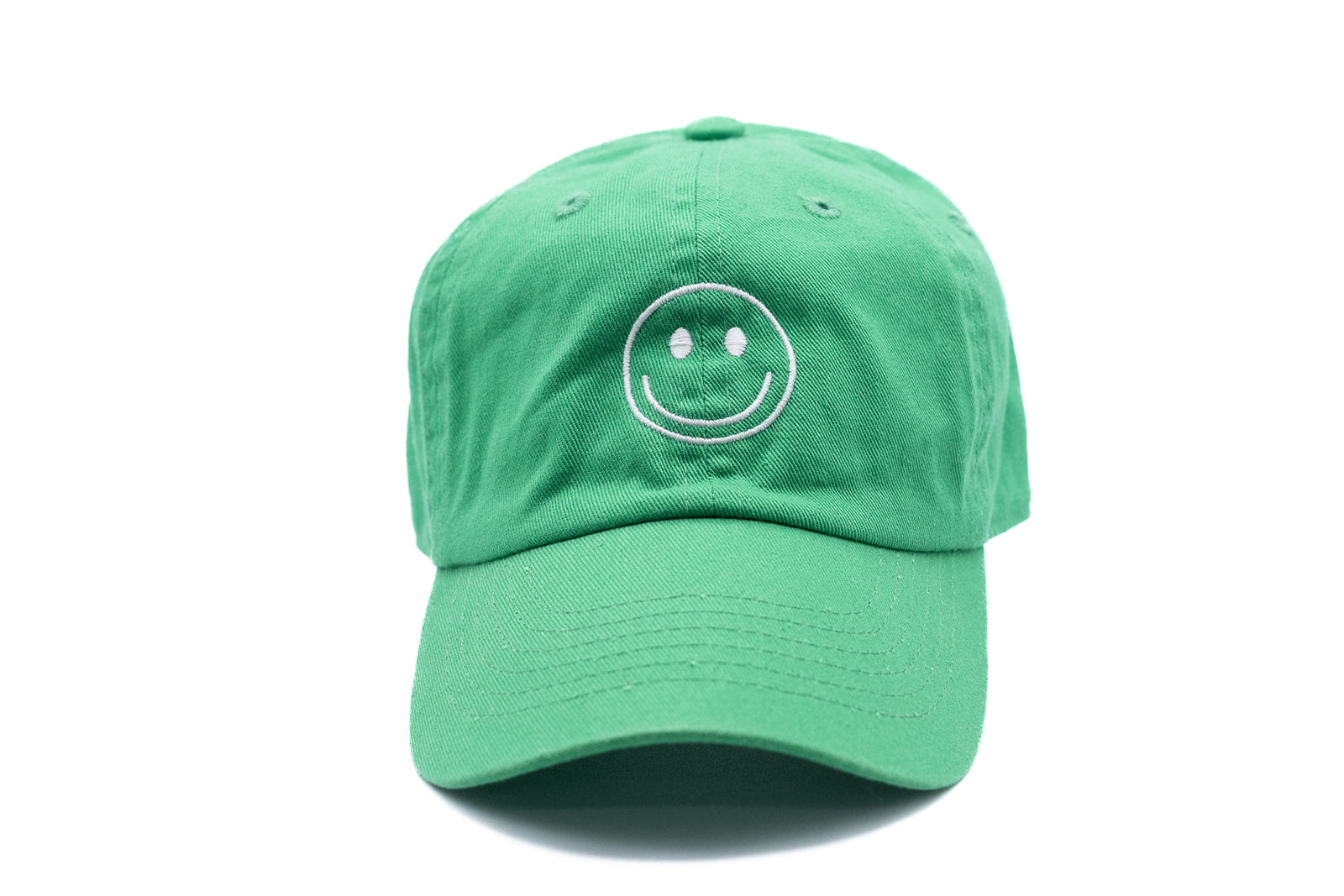 Kelly Green Smiley Face Hat