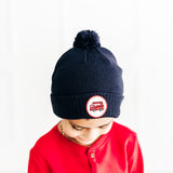 Firetruck Patch Pom Pom Hat