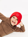 Candy Apple Smiley Beanie