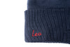 Custom Text Navy Pom Pom Hat