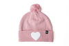 Pink Terry Heart Pom Pom