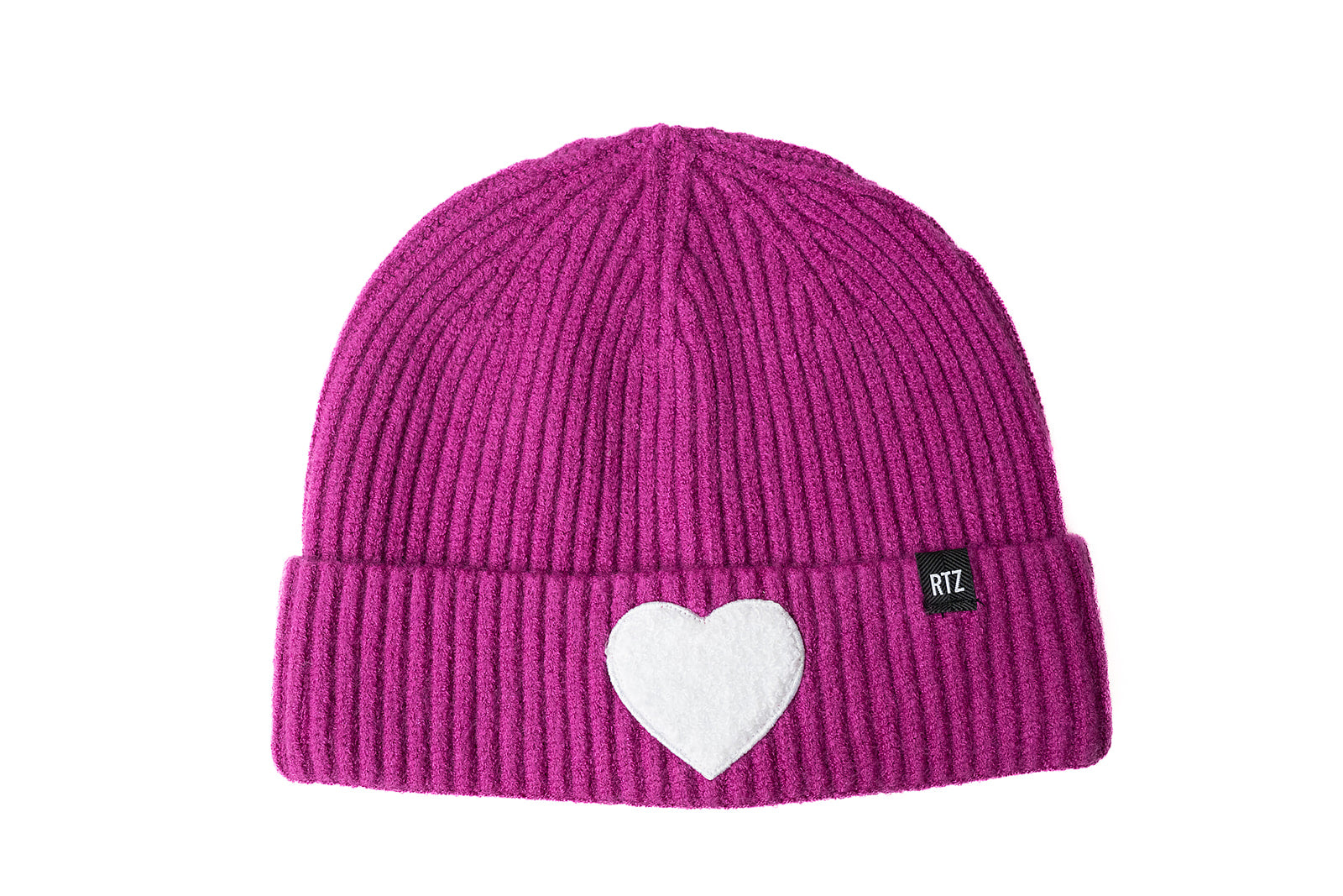 Terry Heart Patch Beanie