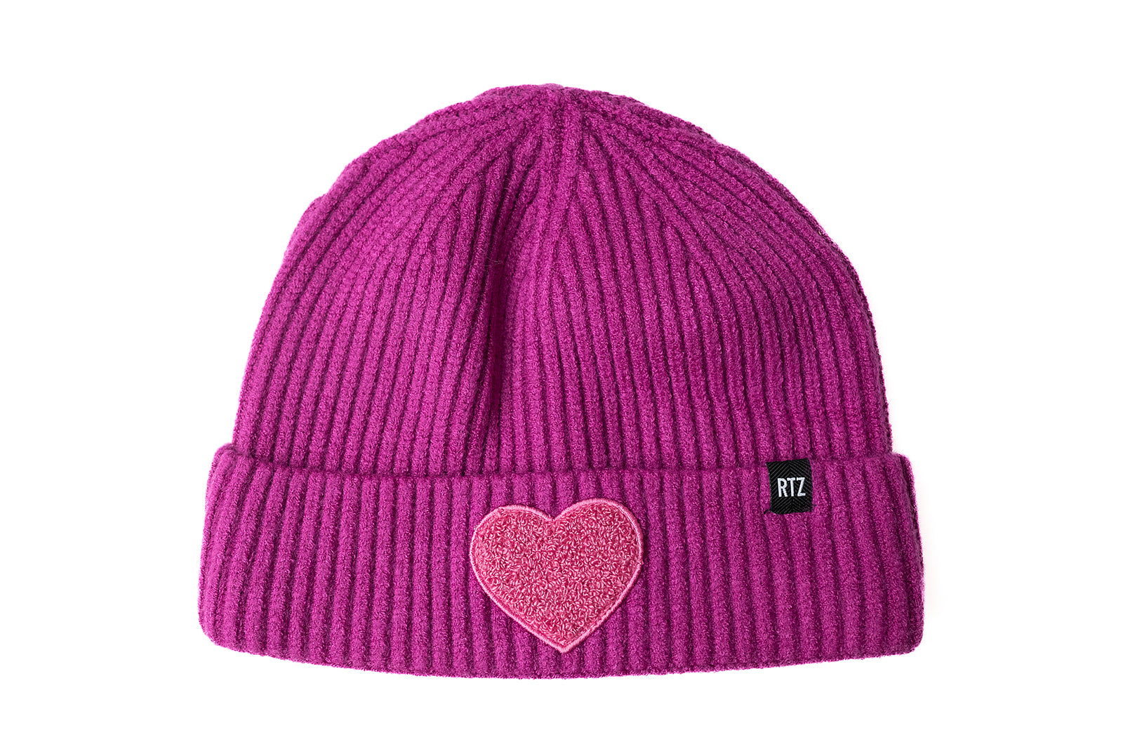 Terry Heart Patch Beanie