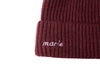 Custom Text Maroon Beanie