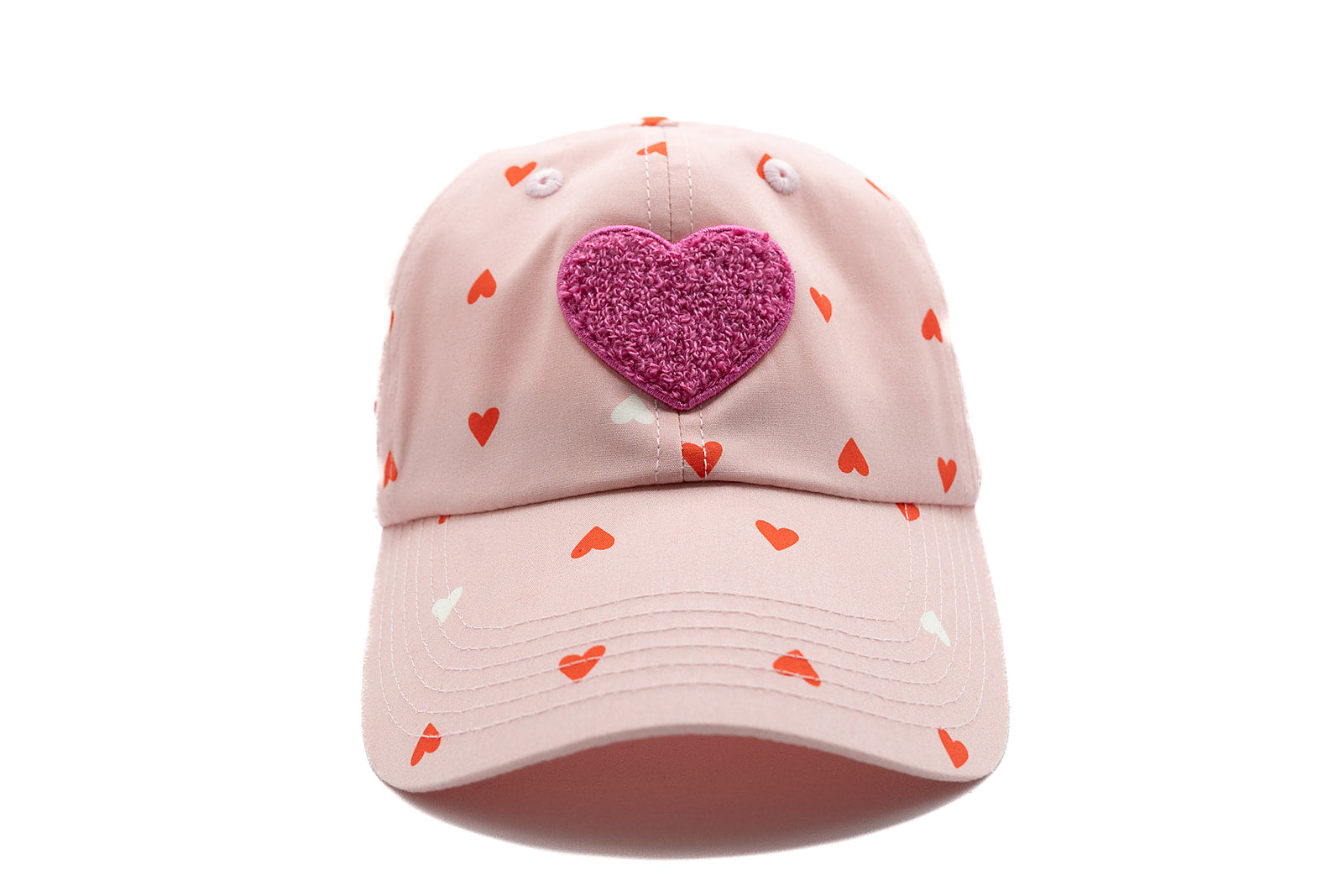 Printed Hearts Baseball Hat