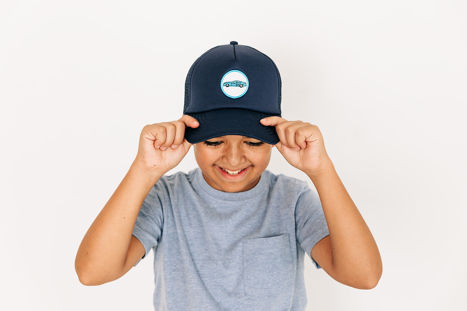 Sports Car Patch Foam Trucker Hat