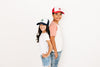 Navy &amp; White Foam Trucker Tractor Hat