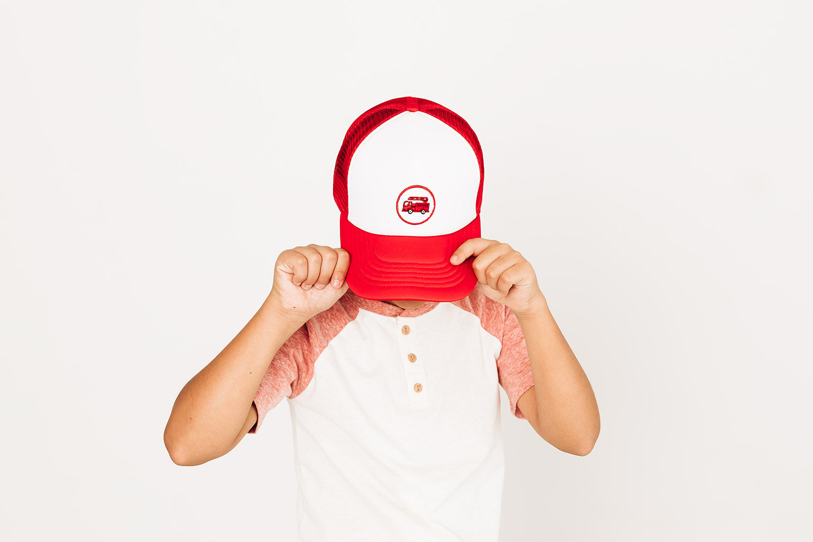Firetruck Patch Foam Trucker Hat