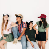 Red & White Letter Trucker Hat