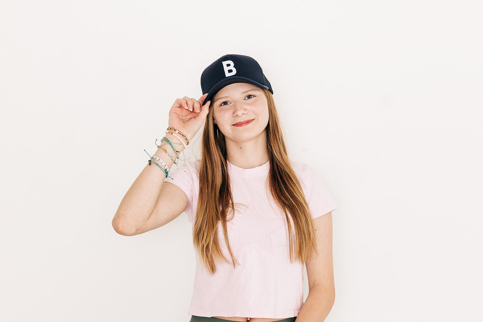 Burgundy Foam Letter Trucker Hat