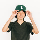 Dark Green Letter Trucker Hat