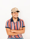Khaki Foam Letter Trucker Hat