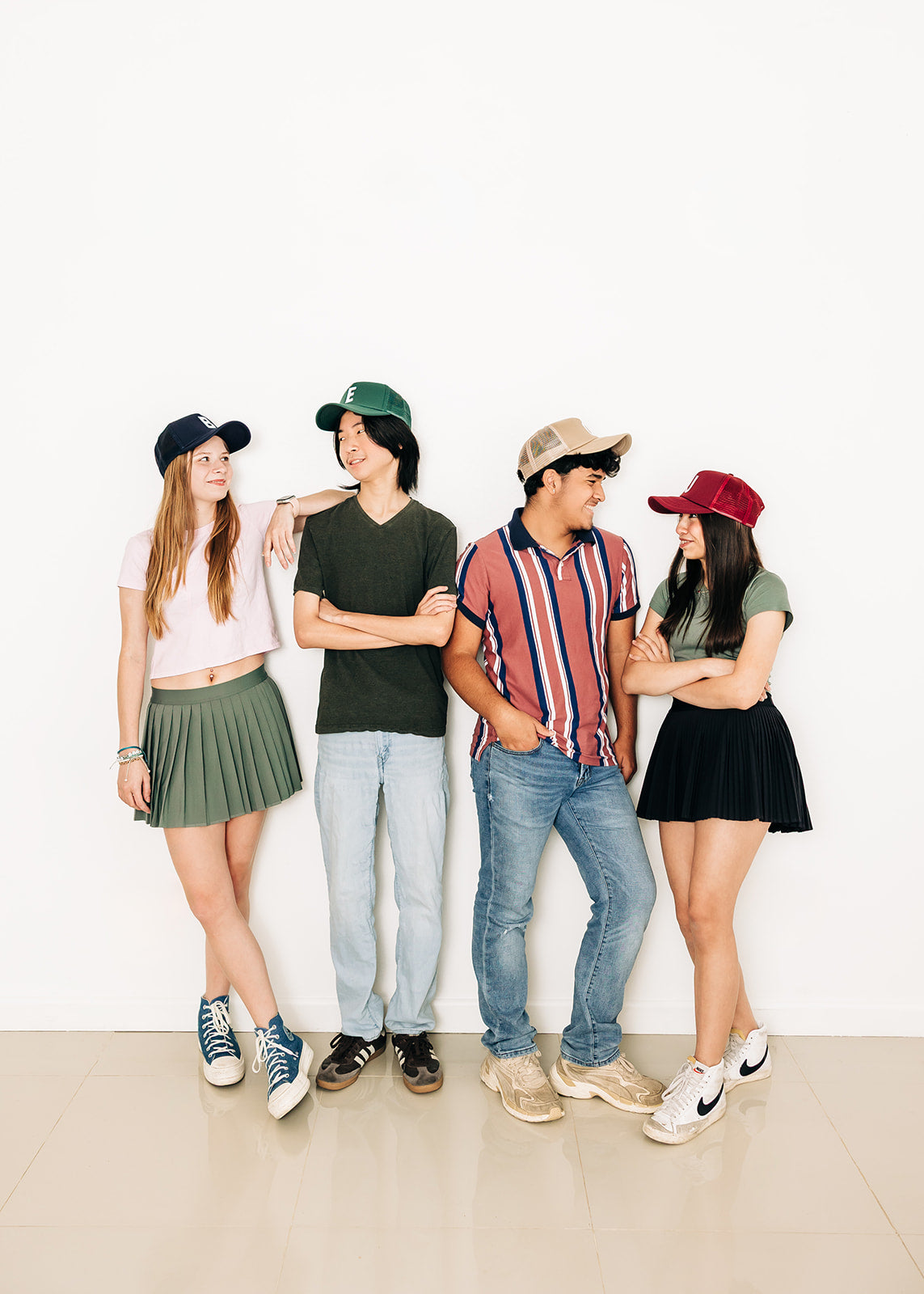 Navy Foam Letter Trucker Hat