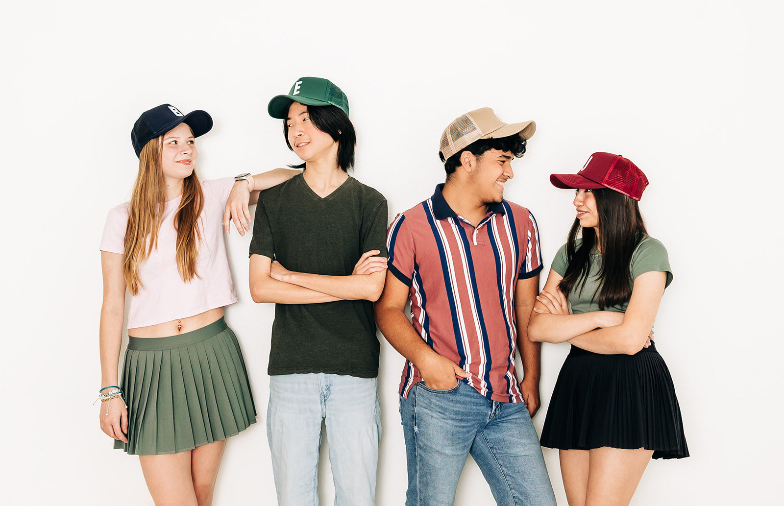 Khaki Foam Letter Trucker Hat