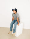 Navy &amp; White Foam Trucker Terry Football Hat