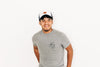 Navy &amp; White Foam Trucker Terry Football Hat