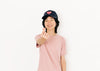 Navy Foam Trucker Terry Heart Hat