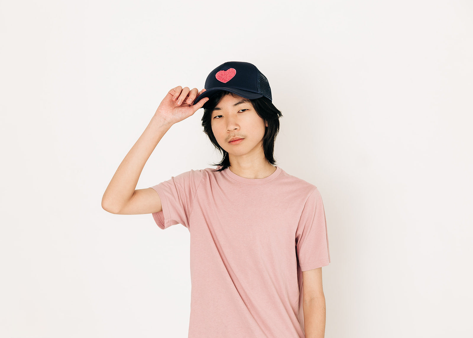 Terry Heart Foam Trucker Hat