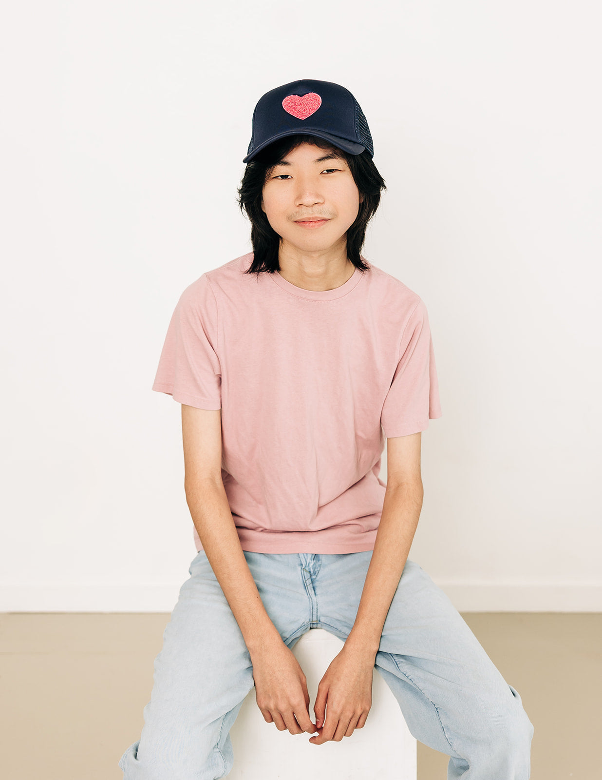 Terry Heart Foam Trucker Hat