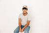 Khaki Foam Trucker Terry Heart Hat