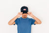 Navy Foam Trucker Flag Hat