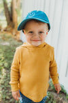 Royal Blue Smiley Face Hat