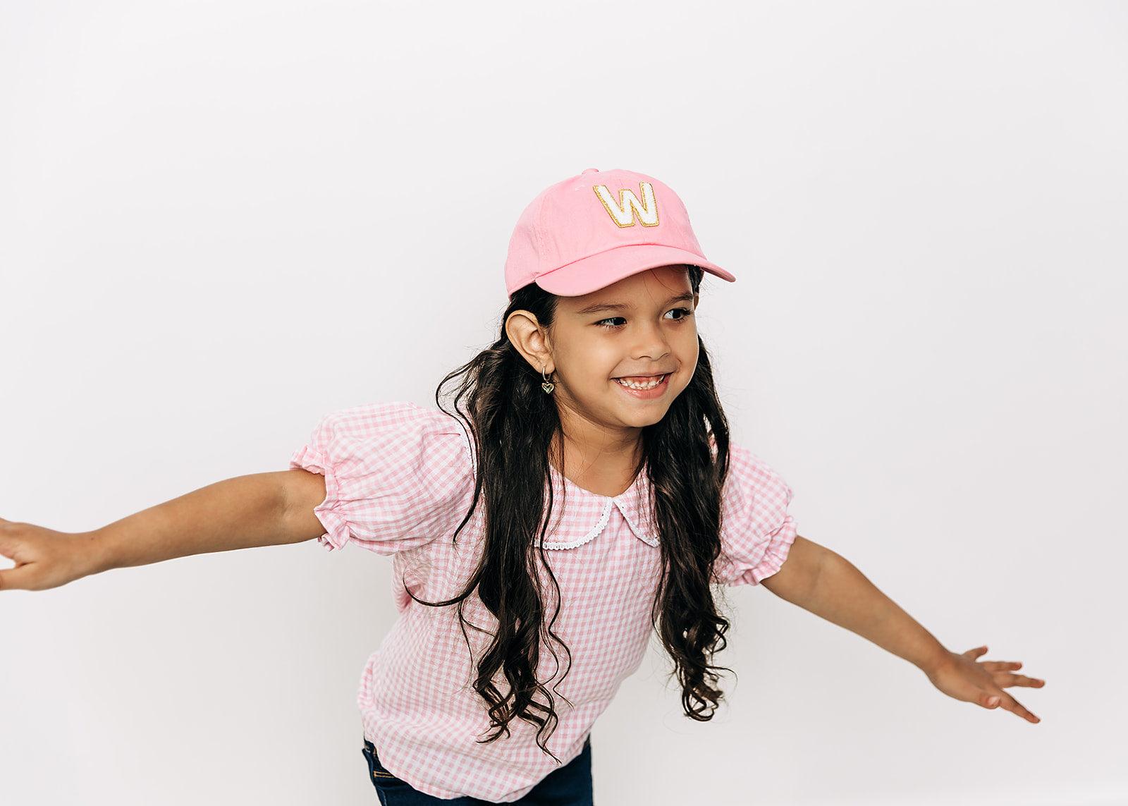 Light Pink Baseball Hat, Child (5Y-10Y) / J | Rey to Z