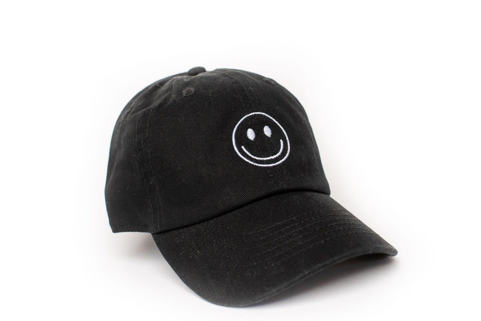 Black Smiley Face Hat Rey to Z