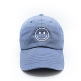 Dusty Blue Smiley Face Hat Rey to Z