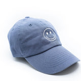 Dusty Blue Smiley Face Hat Rey to Z