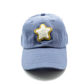 Dusty Blue Twinkle Terry Star Hat Rey to Z