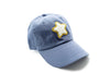 Dusty Blue Twinkle Terry Star Hat Rey to Z