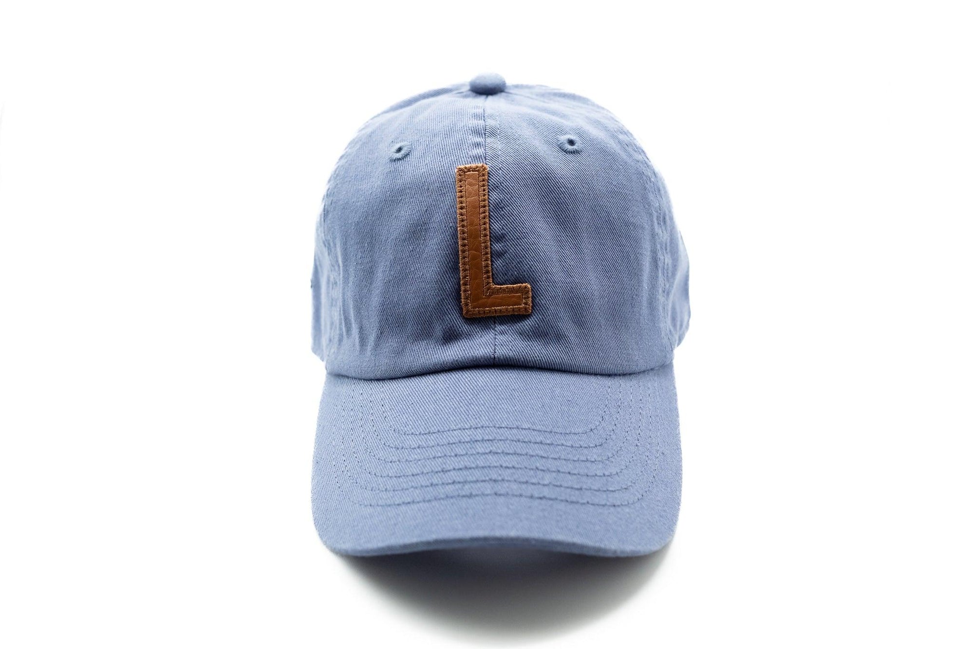 Dusty Blue Hat + Textured Letter Rey to Z