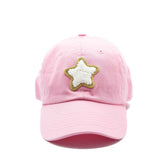 Light Pink Twinkle Terry Star Hat Rey to Z
