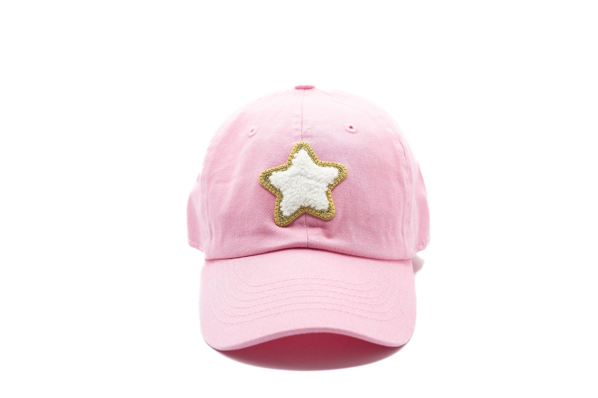 Light Pink Twinkle Terry Star Hat Rey to Z