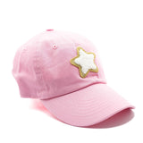 Light Pink Twinkle Terry Star Hat Rey to Z