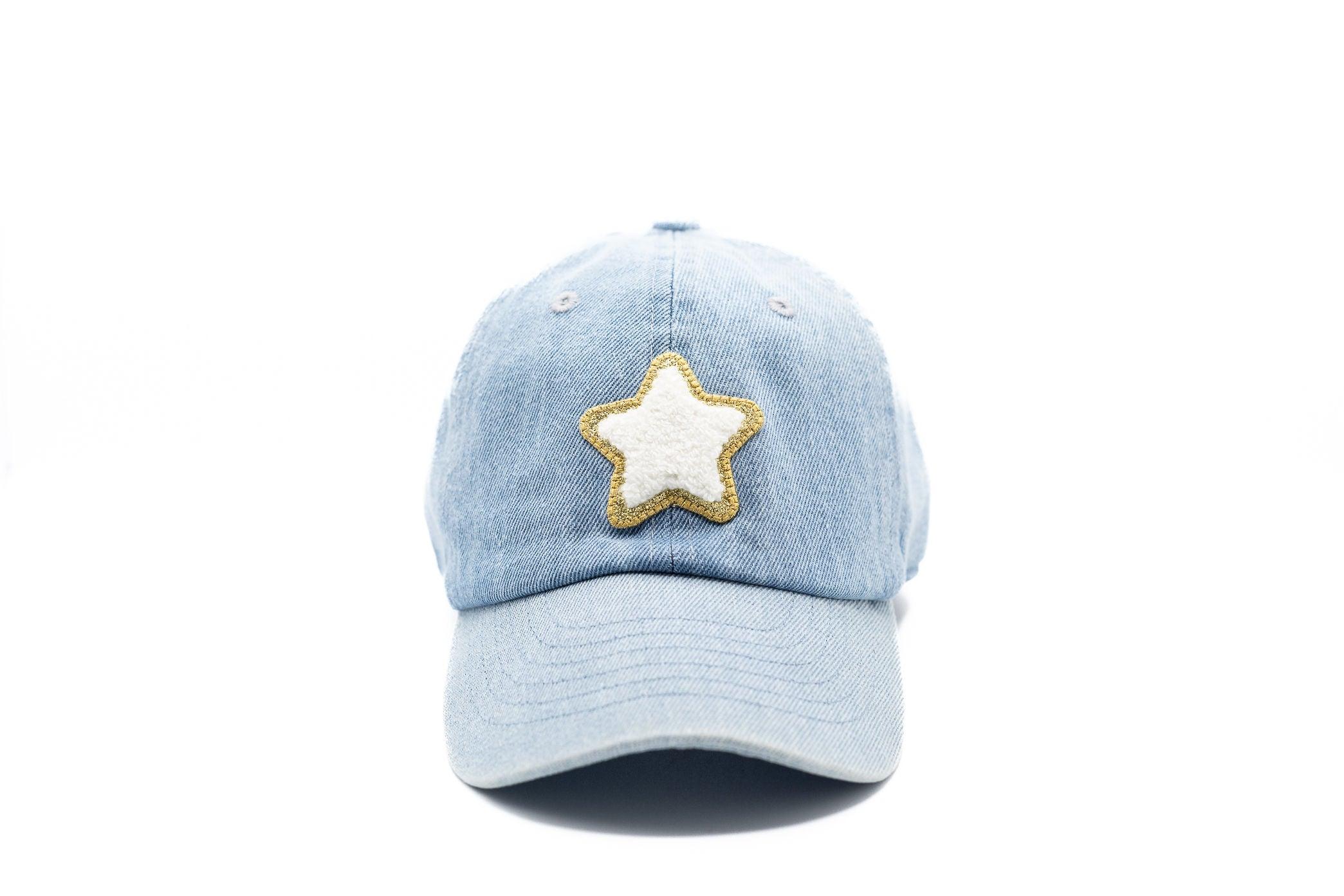 Denim Twinkle Terry Star Hat Rey to Z