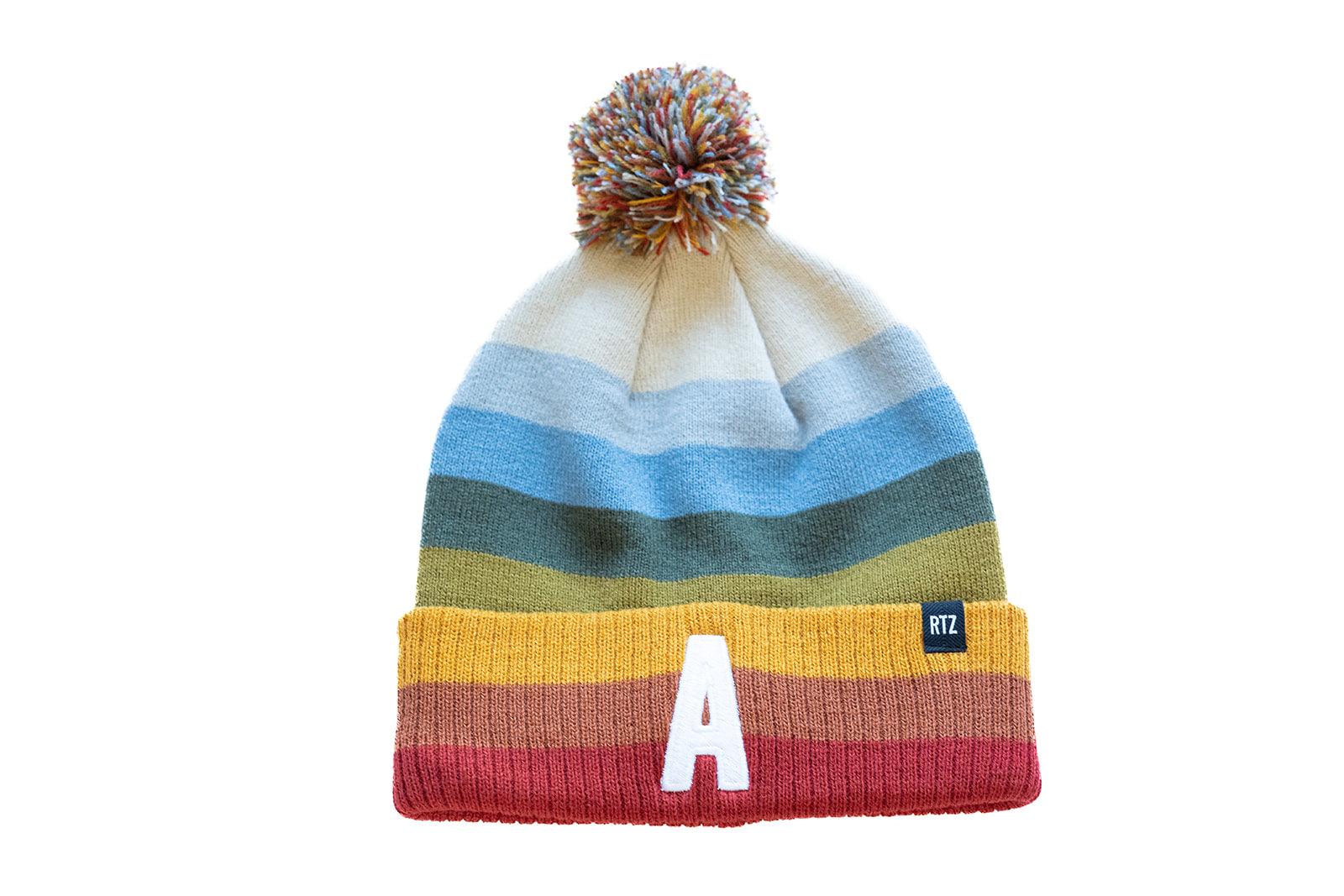 Sedona Stripe Pom Pom Hat Rey to Z