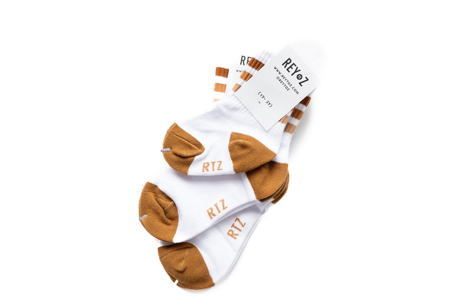 Tan Stripe Socks Rey to Z