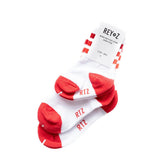 Red Stripe Socks Rey to Z