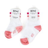 Pink Stripe Socks Rey to Z