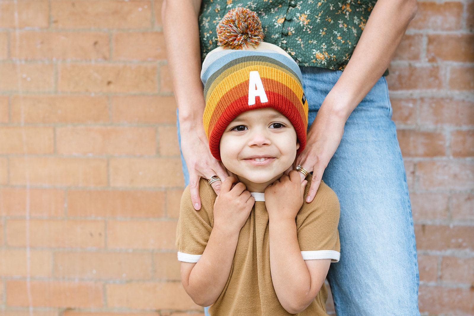 Sedona Stripe Pom Pom Hat Rey to Z