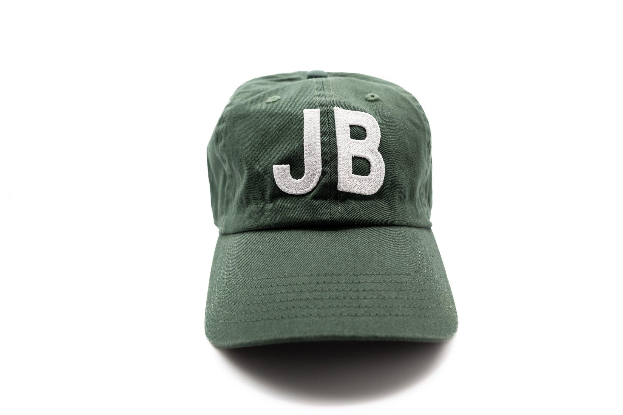 Hunter Green Double Letter Hat Rey to Z