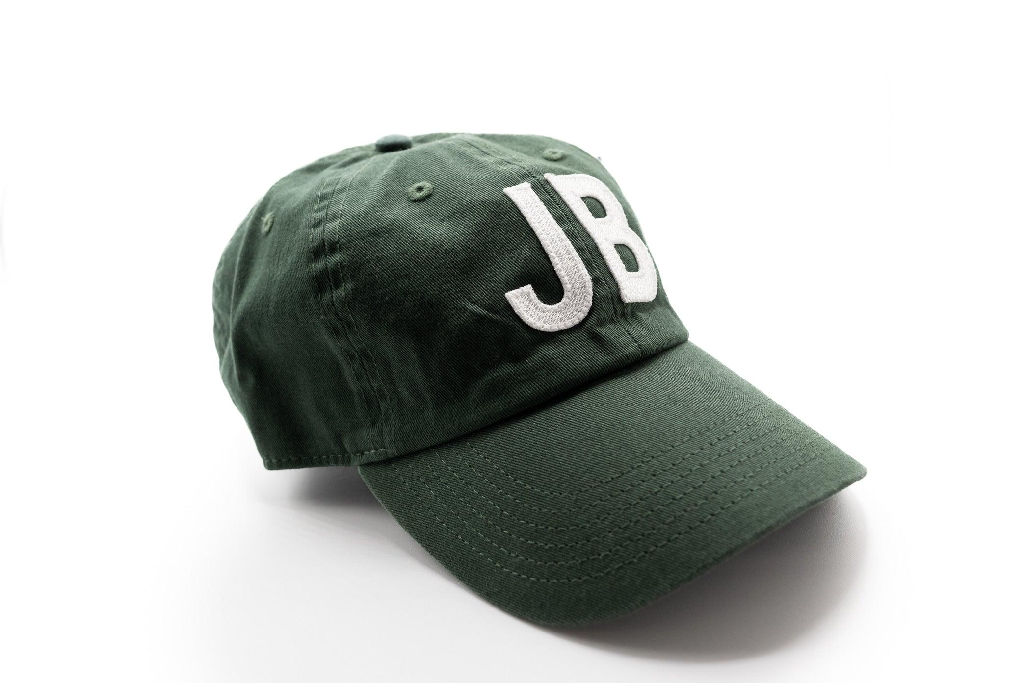 Hunter Green Double Letter Hat Rey to Z