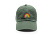 Hunter Green Rainbow Baseball Hat Rey to Z