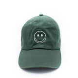Hunter Green Smiley Face Hat Rey to Z