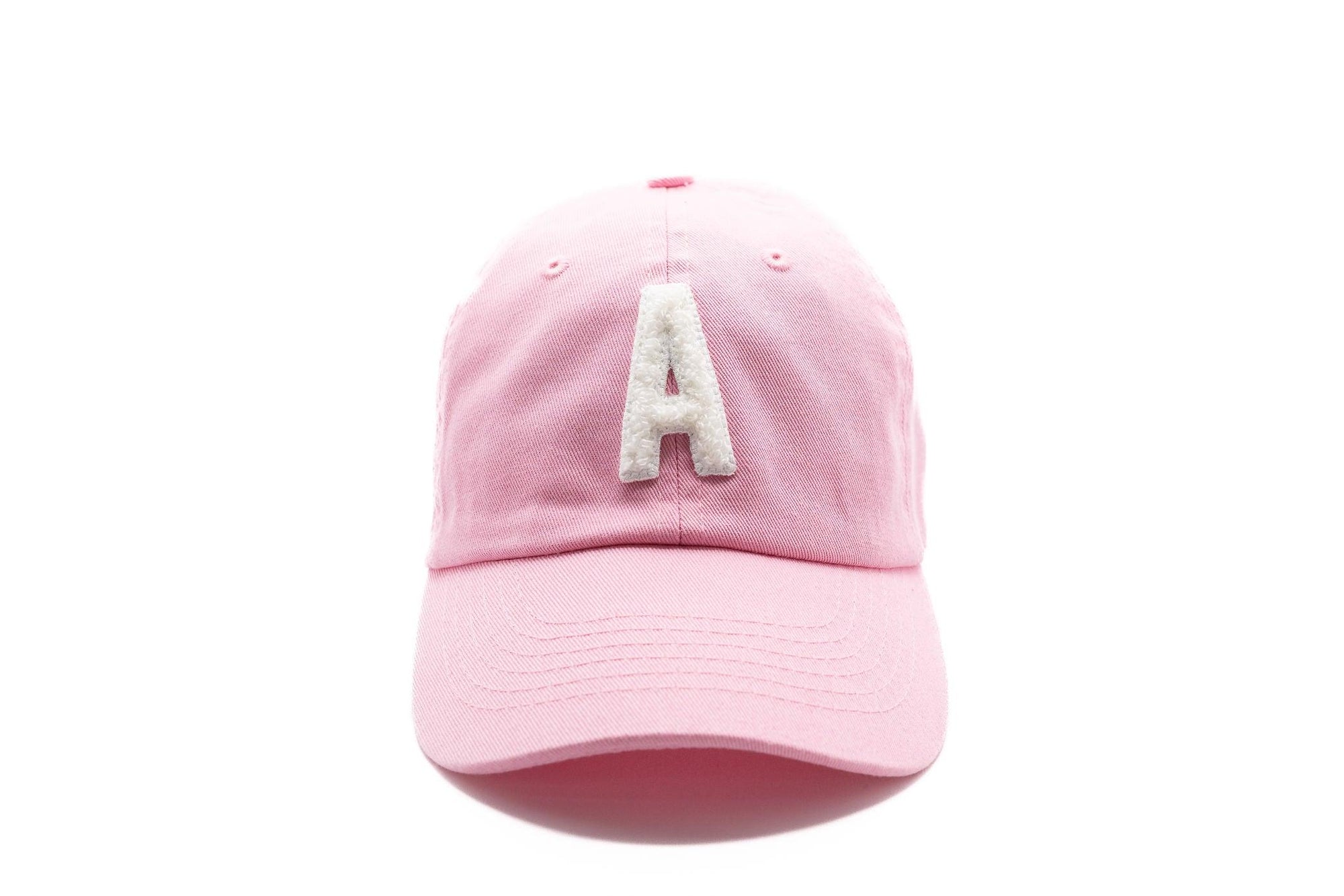 Light Pink Hat + White Terry Letter Rey to Z
