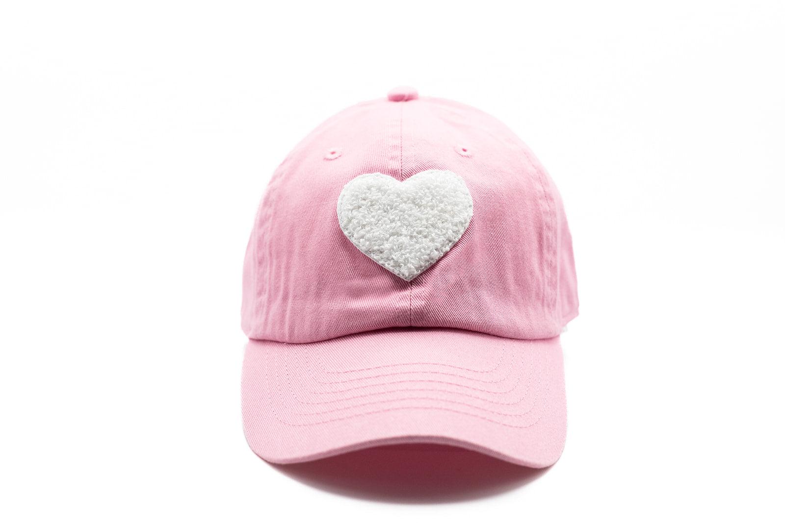 Light Pink Terry Heart Hat Rey to Z